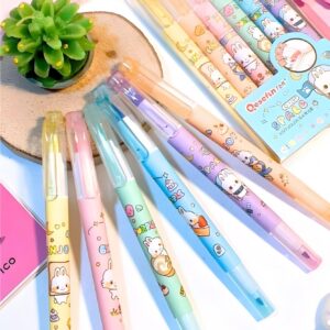 Kit 6 Unidades Caneta Ponta Dupla Brush Pen/Canetinha Q-1281